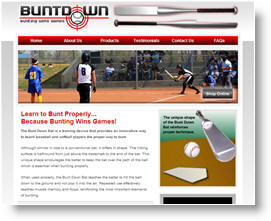 Webdesign Sample - BuntDown Bats